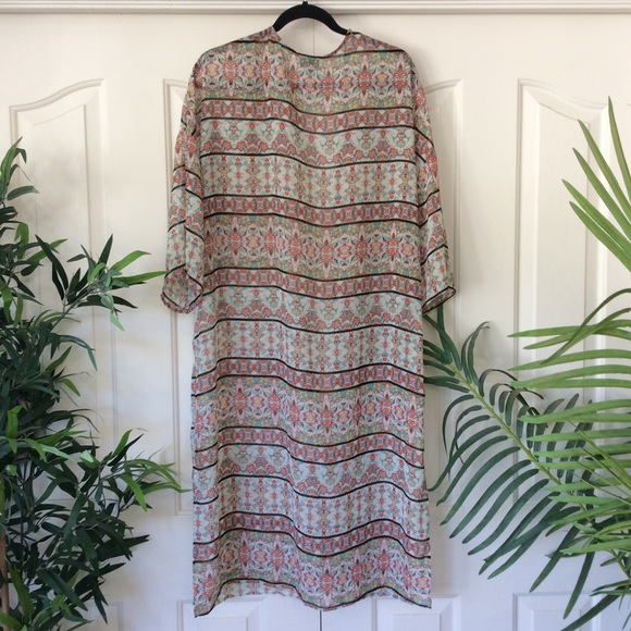 Como Vintage XL Tribal Boho Kimono Duster - Picture 6 of 8